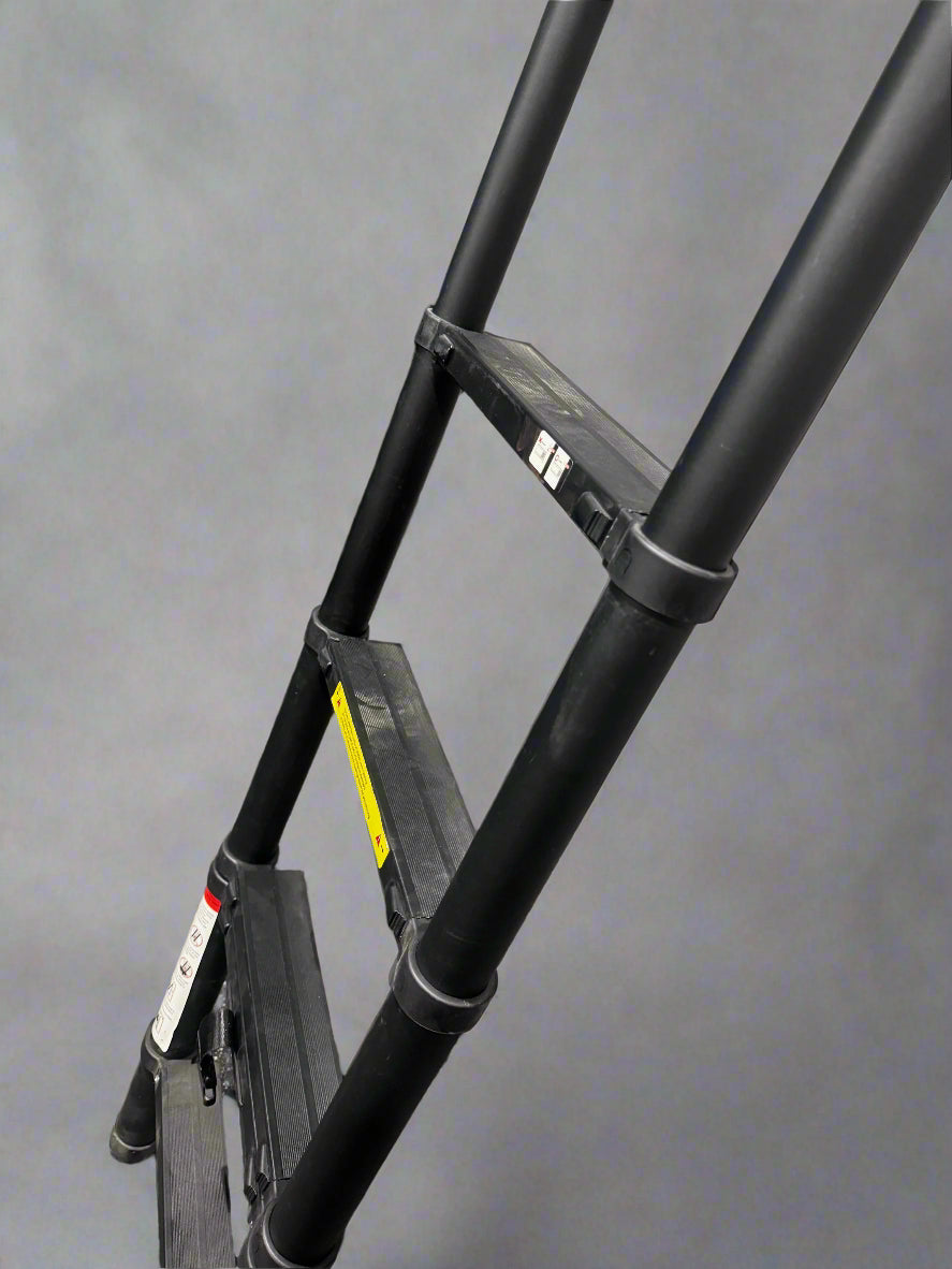 Roof top tent wide step ladder